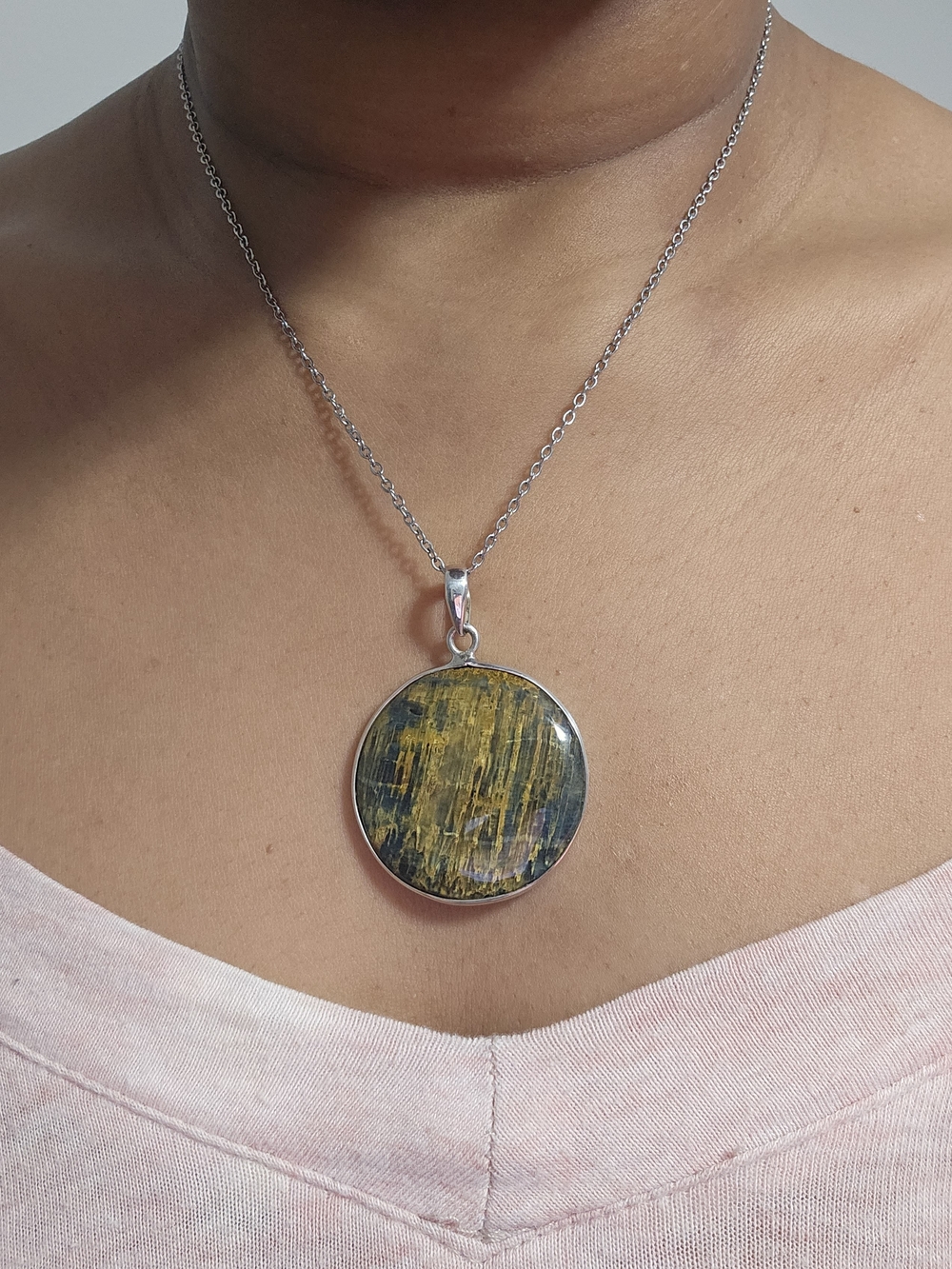 Blue Tiger Eye Necklace